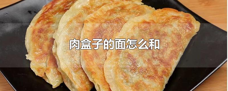 肉盒子的面怎么和